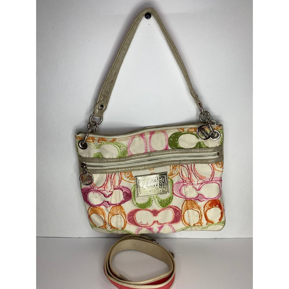 Coach Poppy Dream “C” Hippie Scribble Hobo/Satchel/Crossbody Bag